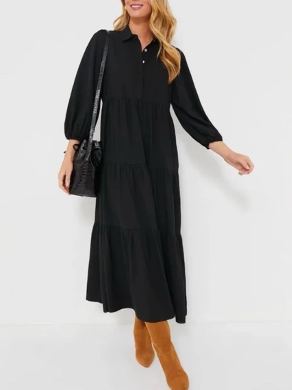 Navy Mabel Midi Dress XL by Pomander Place from Tuckernuck - Picture 2 of 10